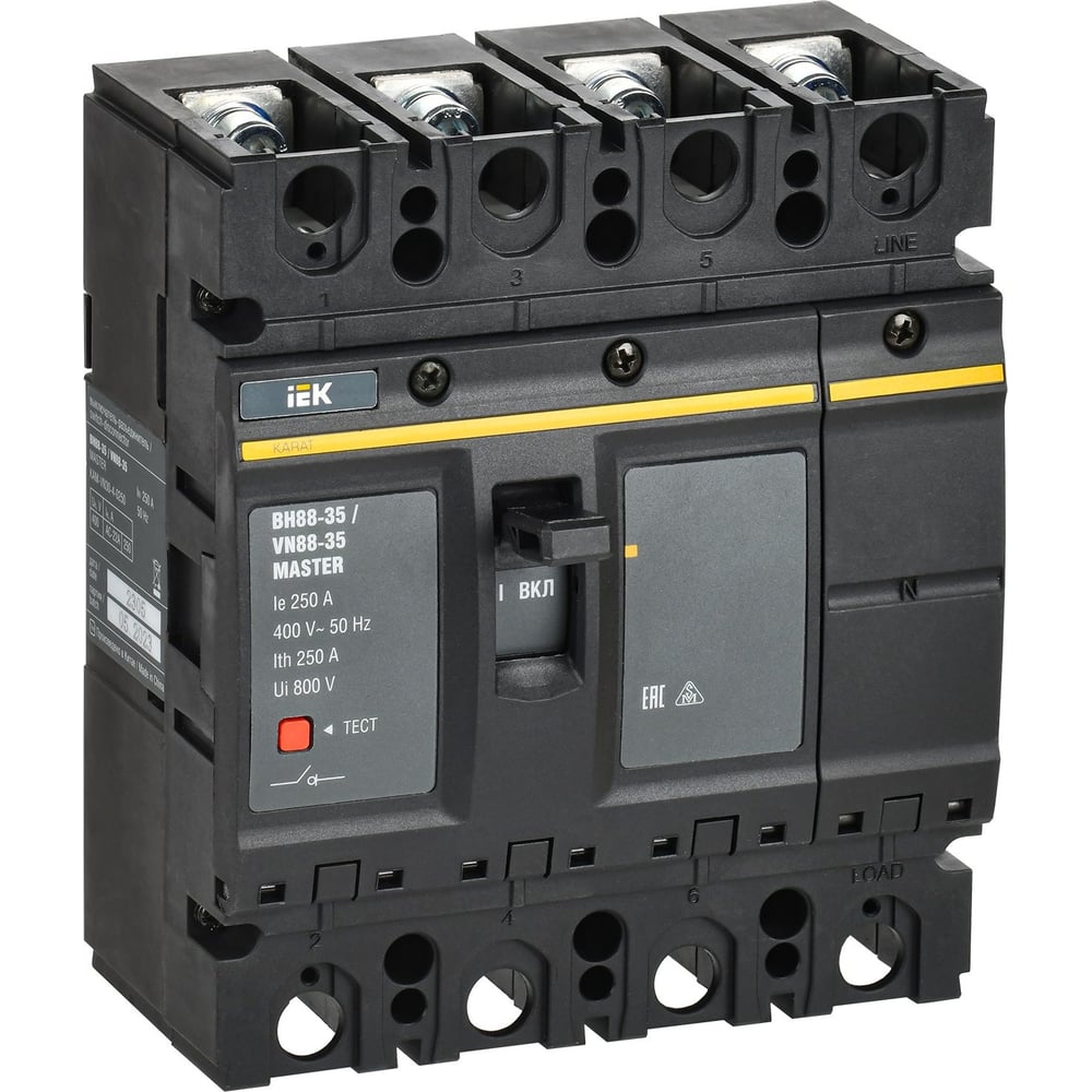 Изображение товара Выключатель-разъединитель IEK KARAT MASTER ВН88-35 4P 250А KAM-VN30-4-0250