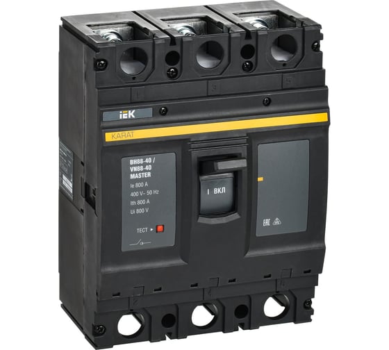 Изображение товара Выключатель-разъединитель IEK KARAT MASTER ВН88-40 3P 800А KAM-VN60-3-0800