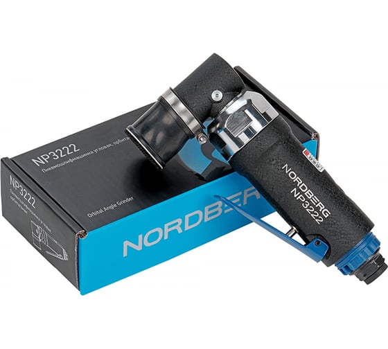 Изображение товара Пневмошлифмашинка угловая орбитальная NORDBERG эксцентрик 1.5 мм, диаметр 30 мм NP3222