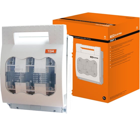 Изображение товара Выключатель-разъединитель с функцией защиты ПВР 3 TDM ELECTRIC 3П, 630A, SQ0726-0004