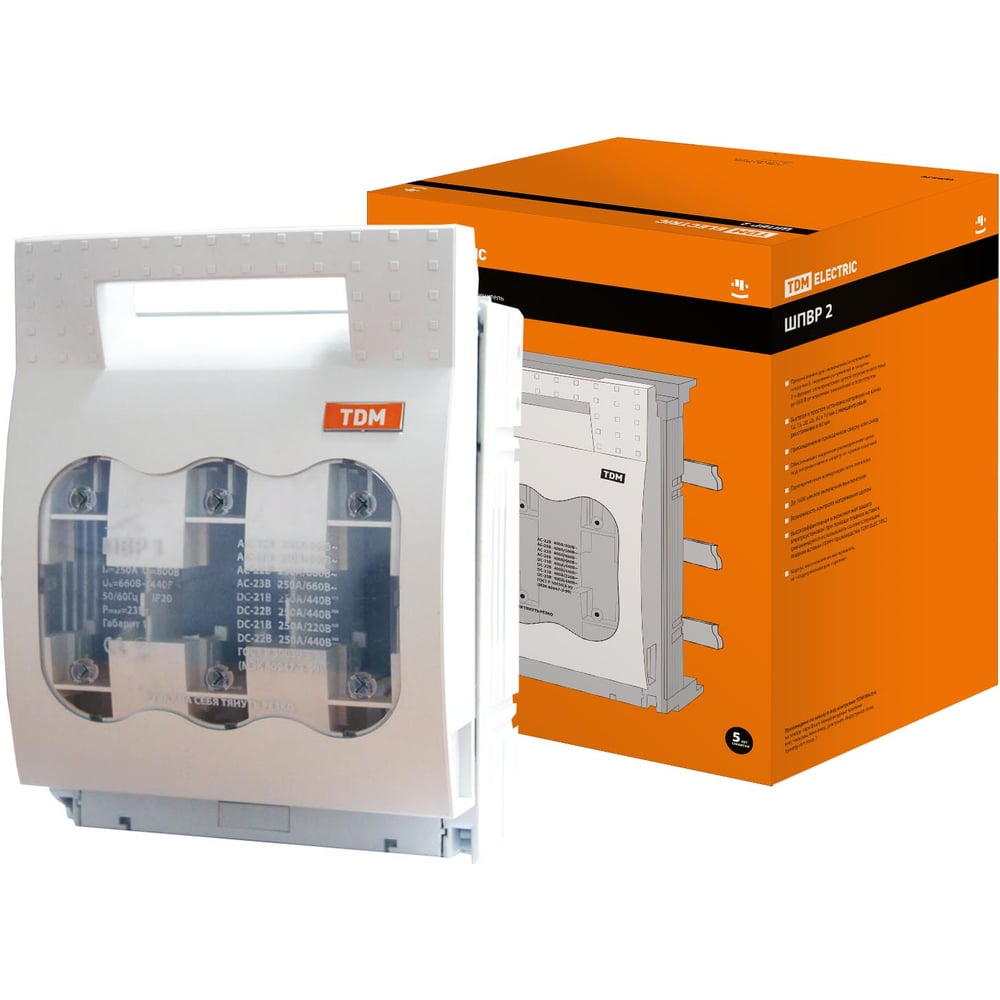 Изображение товара Шинный выключатель-разъединитель с функцией защиты ШПВР 2 TDM ELECTRIC 3П, 400A, SQ0726-0007
