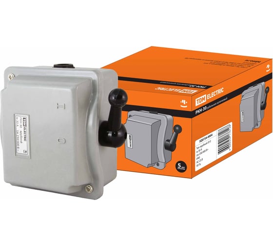 Изображение товара Рубильник TDM ELECTRIC РКН-30 0 - | 30А SQ0734-0004