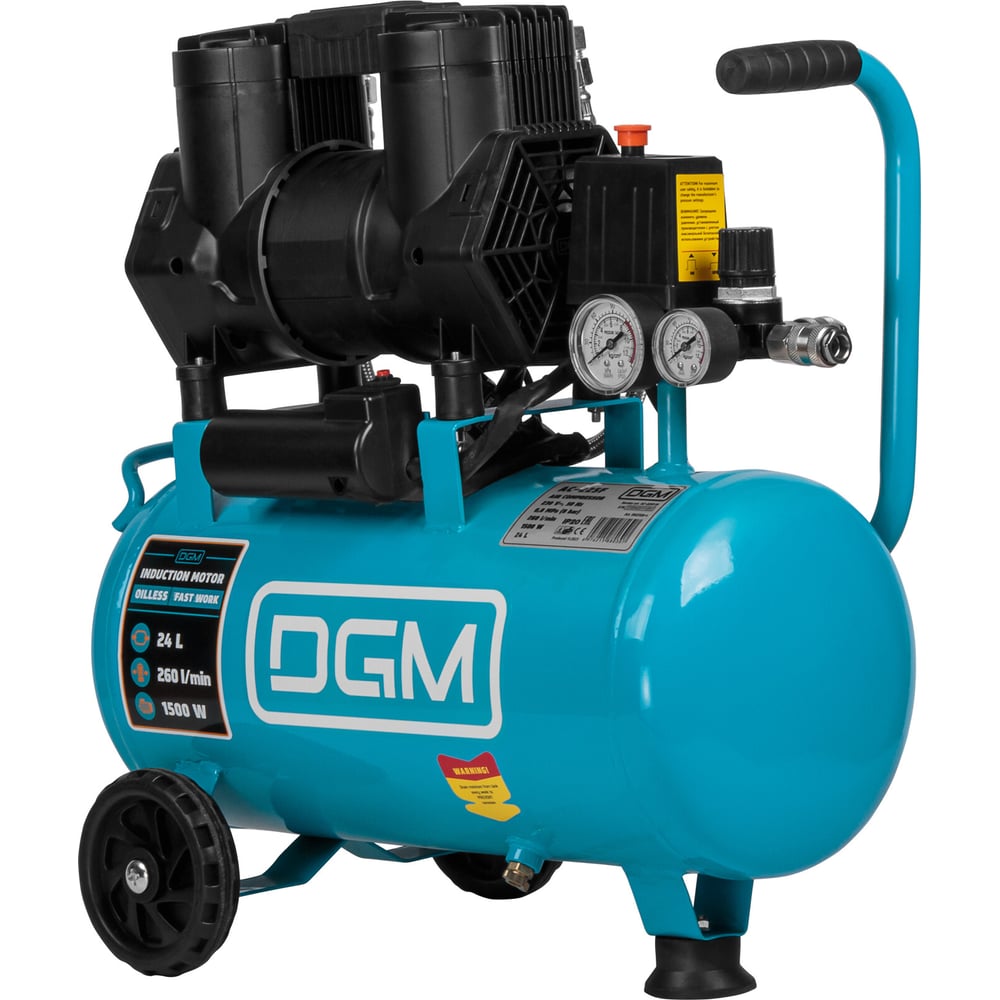 Изображение товара Компрессор DGM AC-225F DG2720-4 поршневой, 24 л, 2 выхода, 8 бар