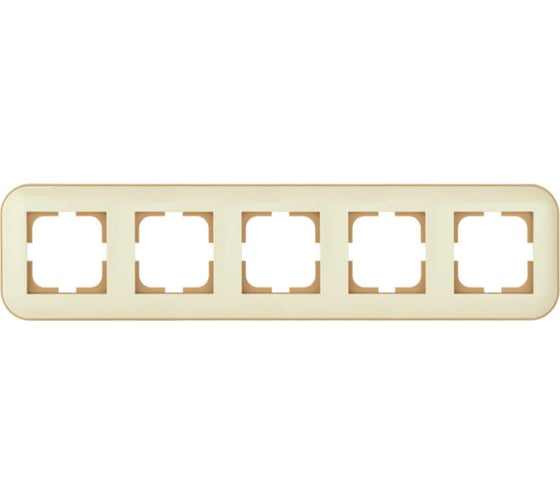 Изображение товара 5-местная рамка Ovivo LOFT, крем/крафт, 404-020006-250