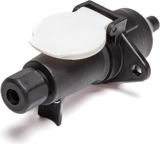 Изображение товара Комплект АВТОЭЛЕКТРИКА ПС326 AE ЕВРО вилка+розетка, пластик, 7 контактов, 24 В 05.1475