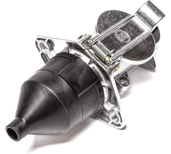 Изображение товара Комплект АВТОЭЛЕКТРИКА ПС325 AE ЕВРО вилка+розетка, металл, 7 контактов, 24В, с уплотнительным кольцом 05.1472