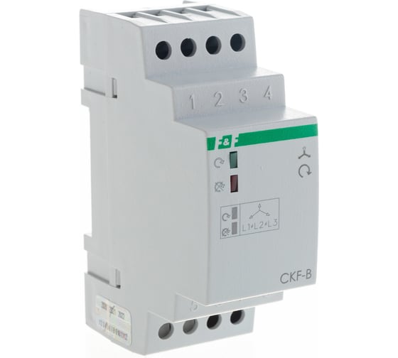 Изображение товара Автомат защиты электродвигателей F&F защита от нарушения чередования фаз CKF-B EA04.002.002