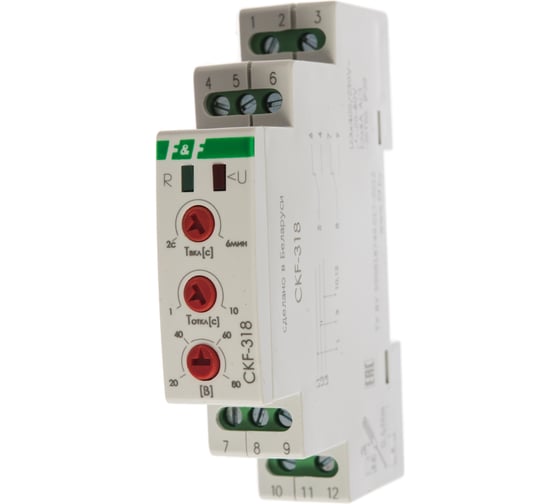 Изображение товара Автомат защиты электродвигателей F&F защита от нарушения чередования фаз CKF-318 EA04.004.007
