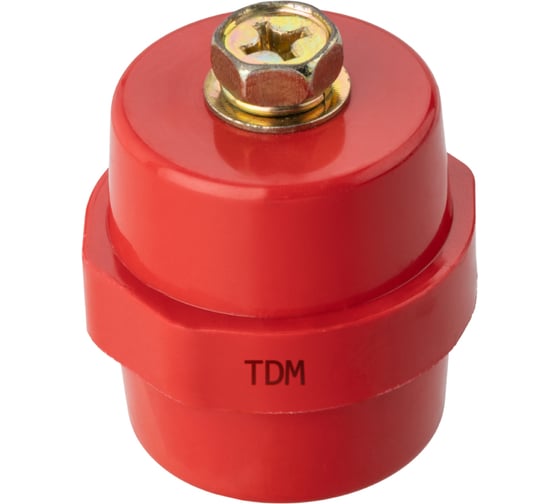 Изображение товара Силовой изолятор с болтом TDM ELECTRIC SM40 Н40хD40хМ8мм SQ0807-0010