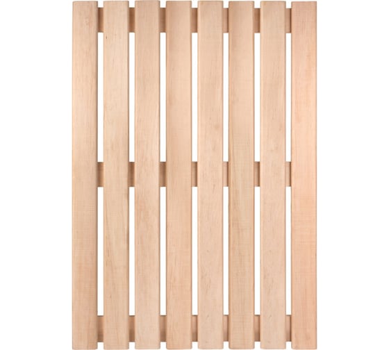 Изображение товара Решетка на пол Банные штучки 70x100x4 см, для бани и сауны, ольха 33255