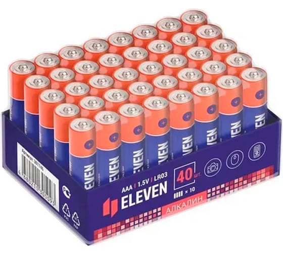 Изображение товара Батарейка Eleven AAA LR03 алкалиновая, OS40 301746