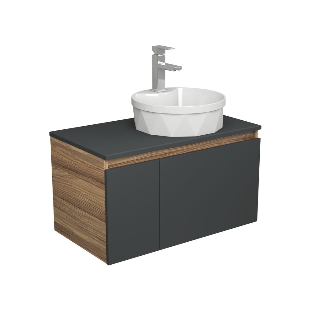 Изображение товара Комплект для ванной Bauedge 3 предмета с раковиной и смесителем