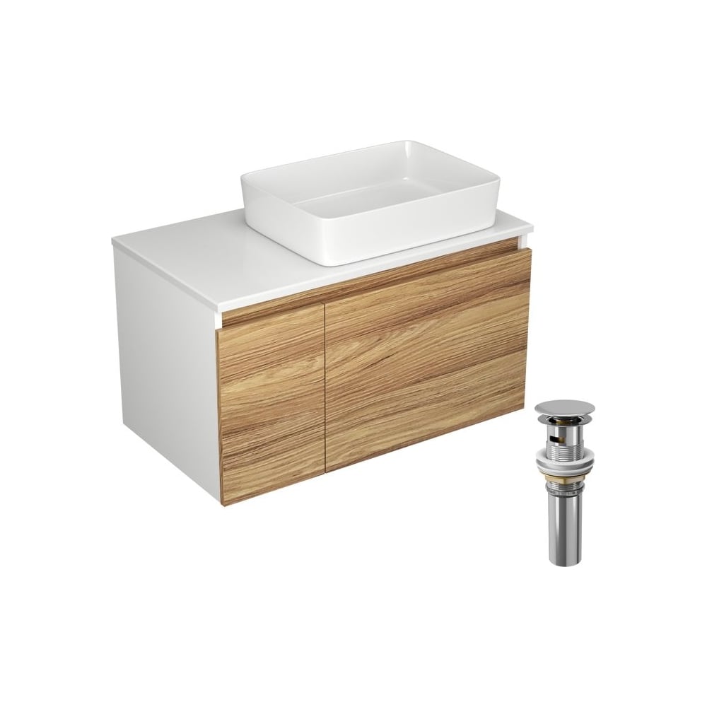 Изображение товара Тумба с раковиной Bauedge BD0482 Blackwood 80 см