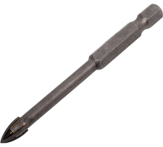 Изображение товара Сверло по стеклу и кафелю 6х76 мм, шестигранный хвостовик МастерАлмаз 10508301