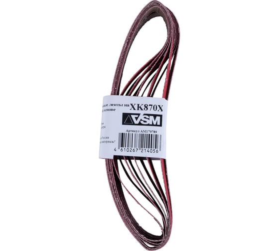 Изображение товара Комплект лент на текстильной основе XK870 13x457 мм, P120, подложка, 10 шт VSM AG АМ179789