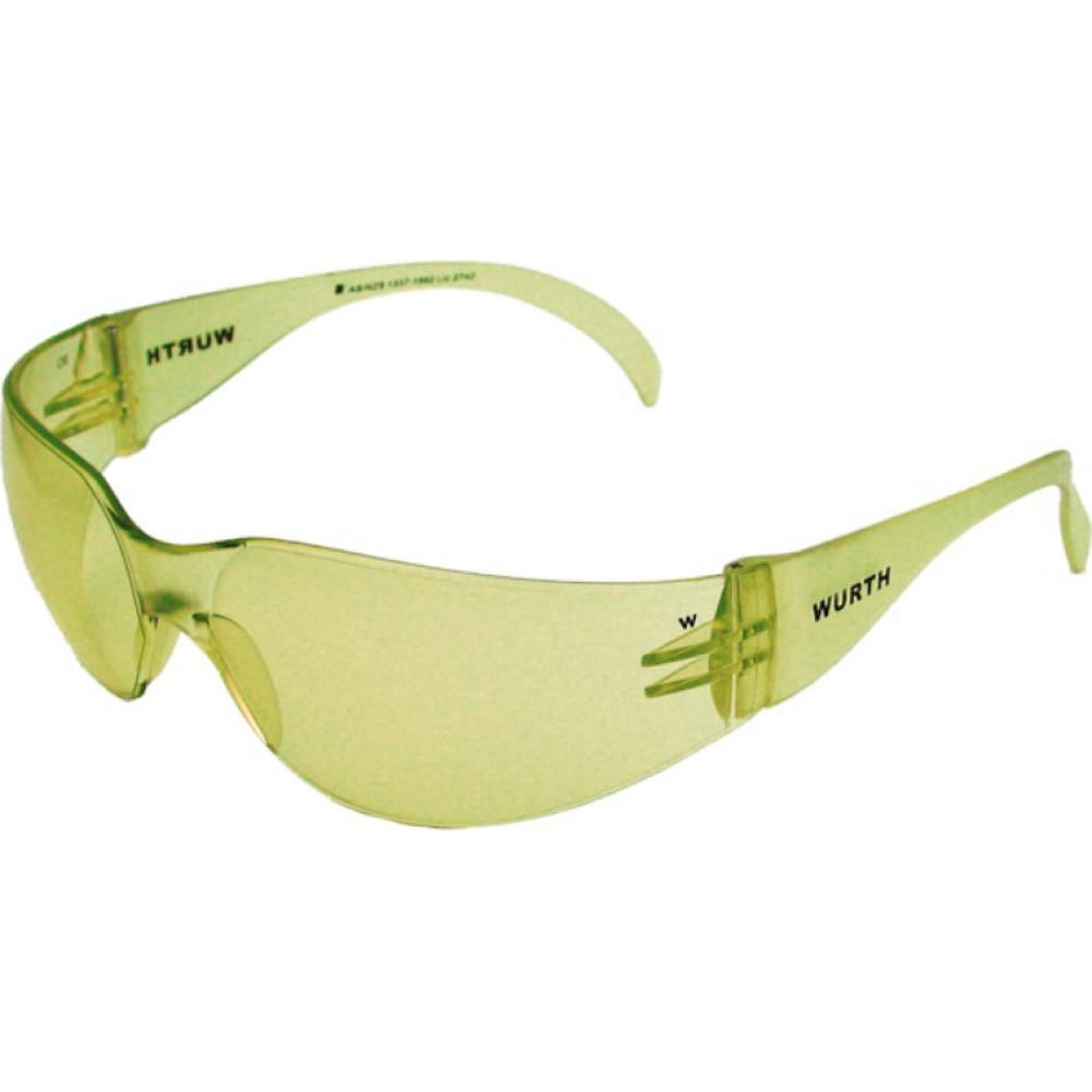 фото Открытые защитные очки wurth as/nzs1337 pc желтые 0899103122961 1