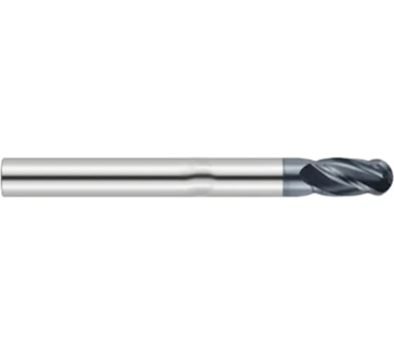 Изображение товара Фреза концевая тс цх 10.0x22x72 мм, 4-п, ВК8, цельная, AlTiN, DIN 6527, хв-к 10 мм, r 5.0 мм, со сферическим торцем ИНСТУЛС 00001848323