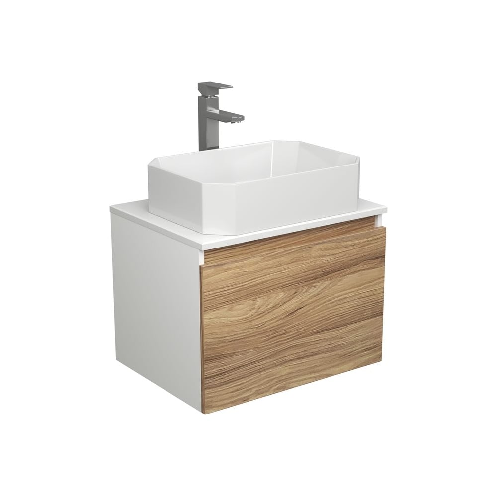 Изображение товара Комплект для ванной Bauedge с раковиной и смесителем 60 см