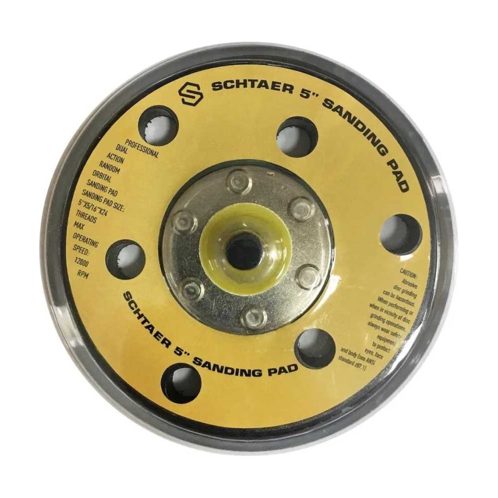 Изображение товара Опора для шлифовальной машинки 125 мм с 6 отверстиями SCHTAER