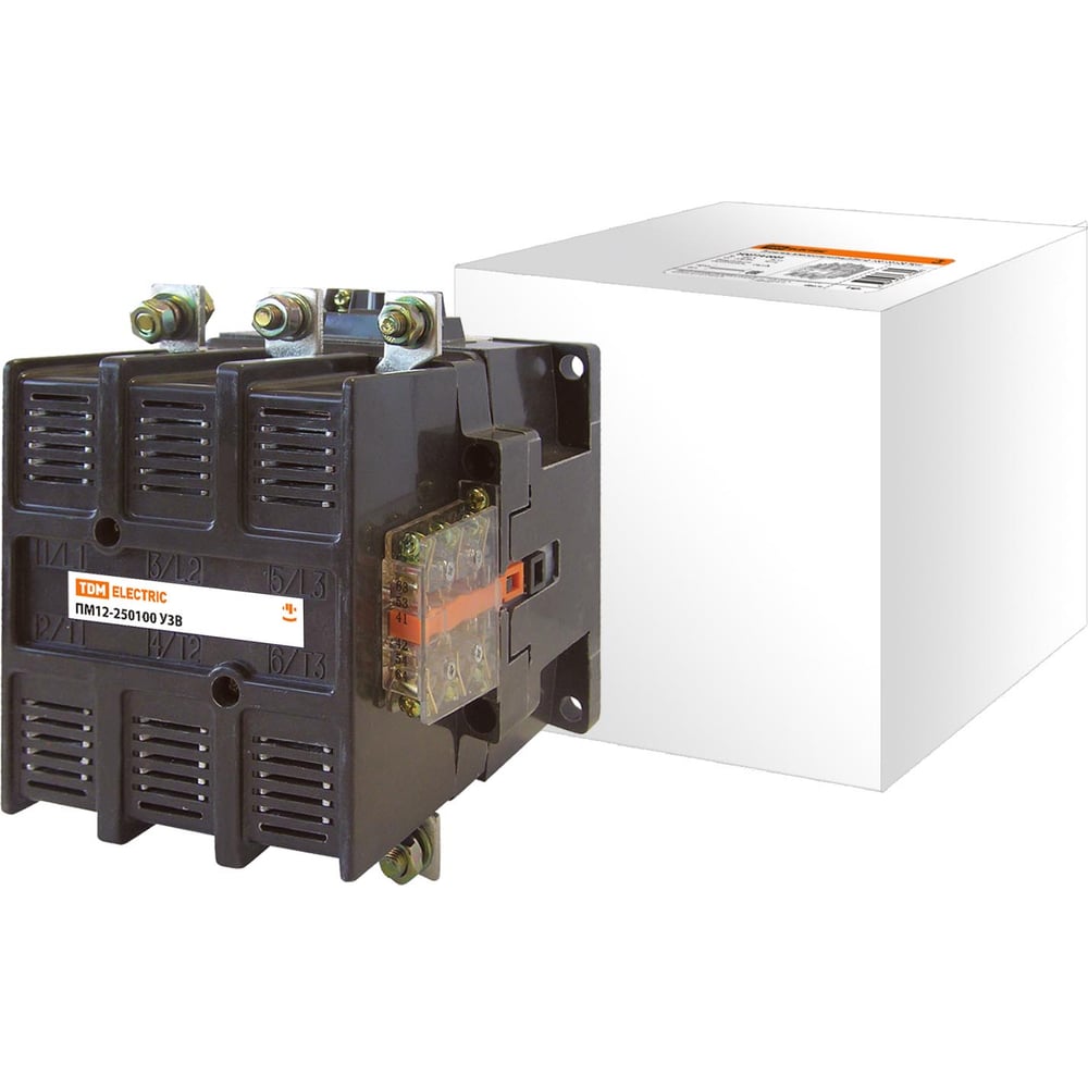 Изображение товара Магнитный пускатель TDM ELECTRIC 12-250100, 250 А, 220 В, DIN-рейка