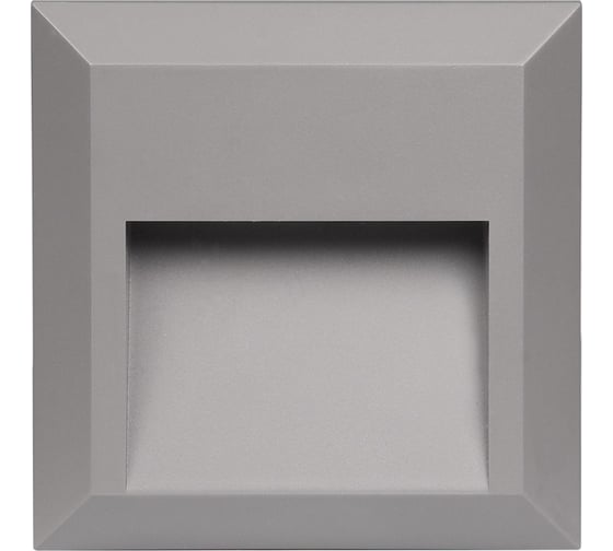 Изображение товара Светодиодный светильник Jazzway PST/W S124124 2Вт 4000К IP65 накладной для подсветки стен и ступеней фасадный серый 5005587