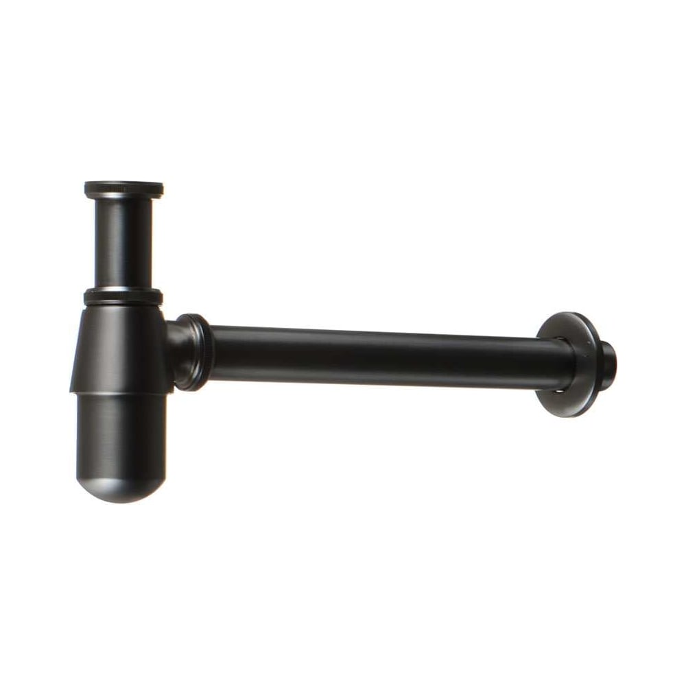 Сифон для раковины без выпуска бутылочный латунный armory steel Classica TeRma 1 1/4" 10086. Предназначен для соединения раковины с системой канализации и создания гидрозатвора, препятствующему появлению в помещении запахов из канализации.