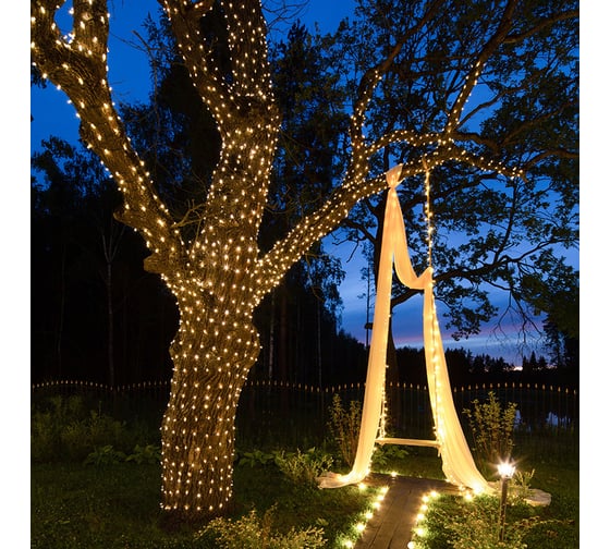 Изображение товара Гирлянда Клип лайт Neon-Night 12В, 665 LED теплый белый, шаг 15 см, бухта 100 м 325-156