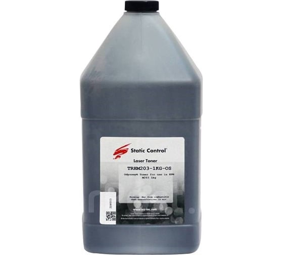 Изображение товара Тонер STATIC CONTROL TRHM203-1KG-OS черный, флакон 1000 гр., для принтера HP LJ 203/227 1074358