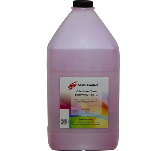 Изображение товара Тонер STATIC CONTROL TRMPTCOL-1KG-M пурпурный, флакон 1000 гр., для принтера HP CLJCP1515/ Canon MF8330 1774728