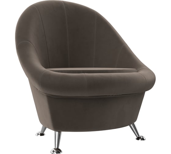 Изображение товара Банкетка Лига диванов велюр коричневый 105536