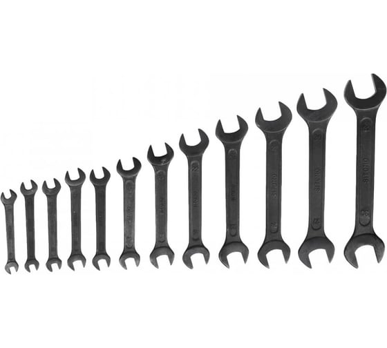 Изображение товара Набор гаечных рожковых двусторонних ключей 12 шт 8-32 SITOMO 54376