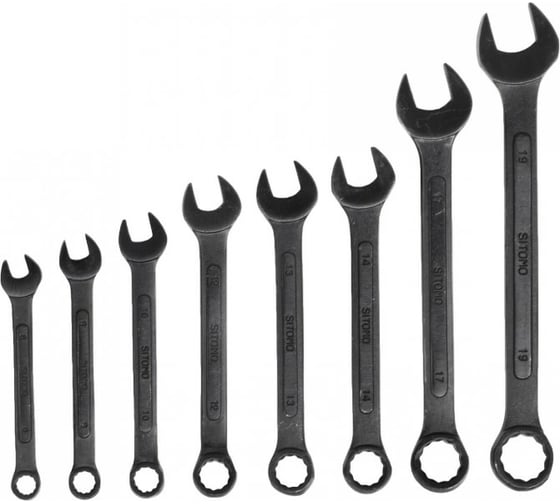 Изображение товара Набор гаечных комбинированных ключей 8 шт SITOMO 8-19 52031