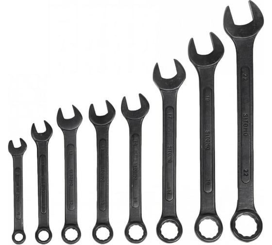 Изображение товара Набор гаечных комбинированных ключей 8 шт SITOMO 8-22 42323