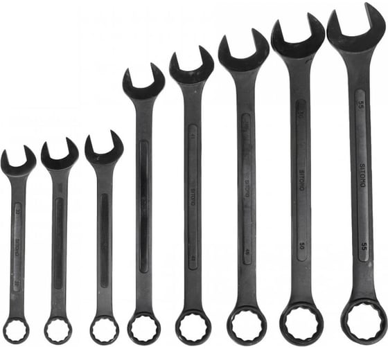 Изображение товара Набор гаечных комбинированных ключей 8 шт SITOMO 32-55 165063