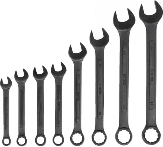 Изображение товара Набор гаечных комбинированных ключей 8 шт SITOMO 10-24 42238