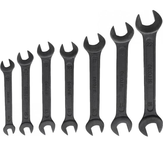 Изображение товара Набор гаечных рожковых двусторонних ключей 7 шт 8-22 SITOMO 54379