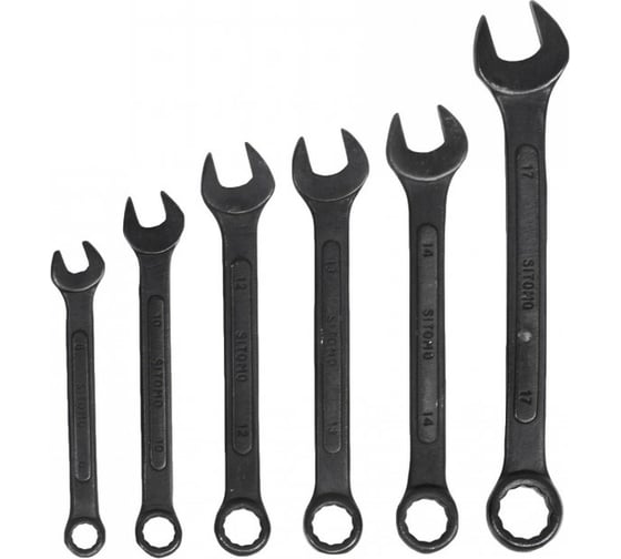 Изображение товара Набор гаечных комбинированных ключей 6 шт SITOMO 8-17 52030