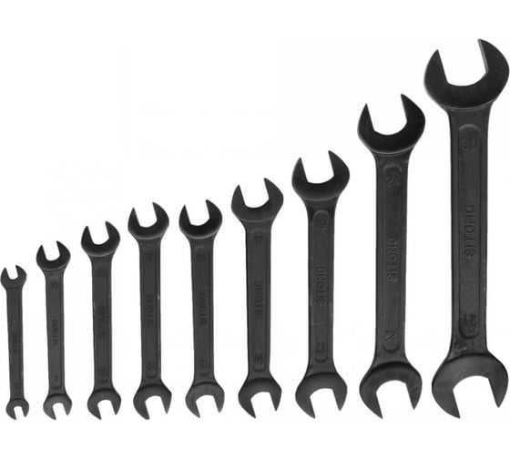 Изображение товара Набор гаечных рожковых двусторонних ключей SITOMO 9 шт 6-30 133669