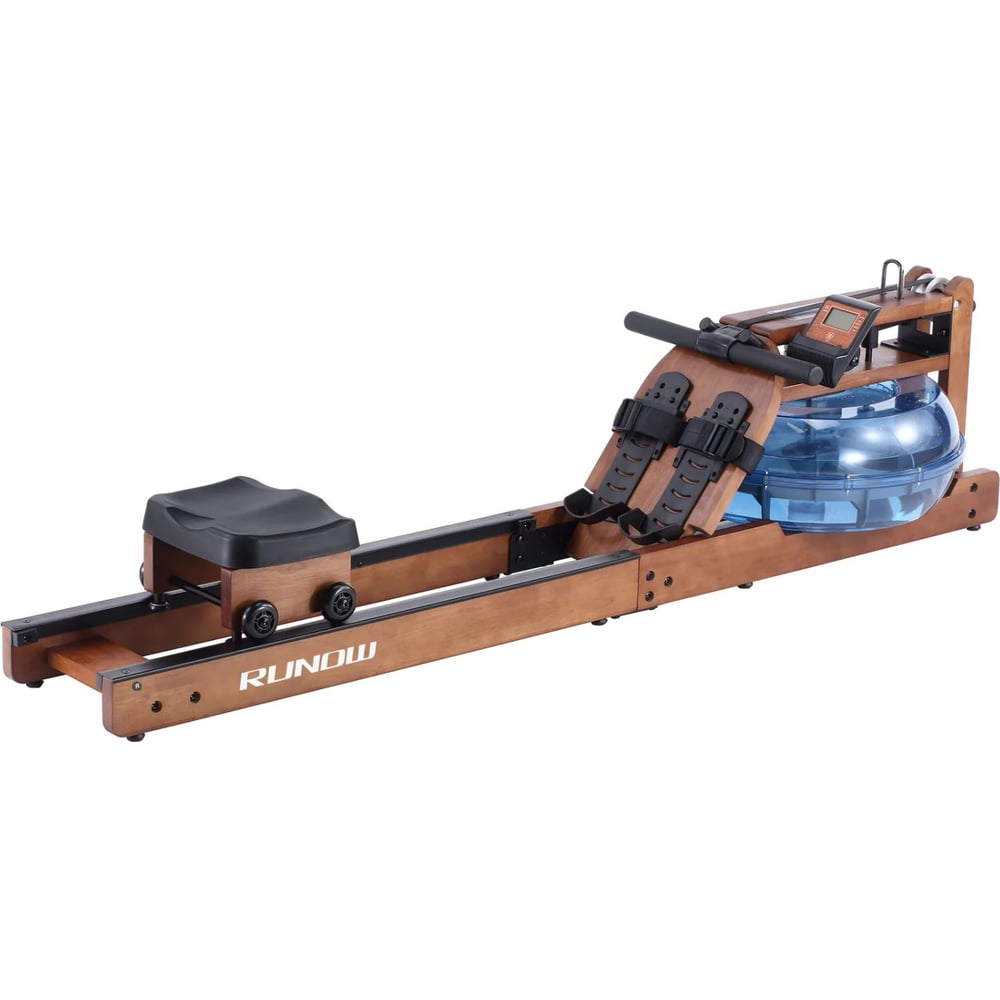 Изображение товара Гребной тренажер DFC RUNOW Brown Wood 6205B натуральный массив грецкого ореха