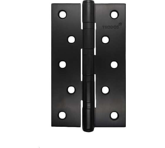 Изображение товара Петля накладная Trodos 125x75x2.5 б/к, черный матовый 2шт 201052