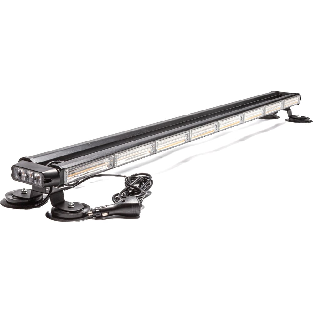 Маяк-стробоскоп АВТОЭЛЕКТРИКА AE102W-8COB-4S-M 102 Вт, 12/24 В, 4-сторона, 8+8+2 блока COB, 28 режимов, провод 3 м, магнит AE102W-8COB-4S-M 09.02341