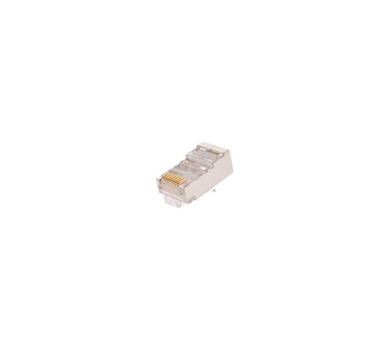 Изображение товара Коннектор NETLAN RJ45/8P8C, категория 5e, 3 мкд, универсальный, 100шт. EC-UP8P8C-SD-003-TR-100