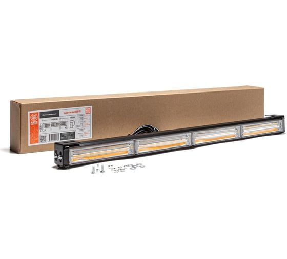 Изображение товара Маяк-стробоскоп АВТОЭЛЕКТРИКА AE24W-4COB-1S 24 Вт, 12/24 В, 1-сторона, 4 блока COB, 18 режима, провод 3 м, кронштейн AE24W-4COB-1S 09.02310