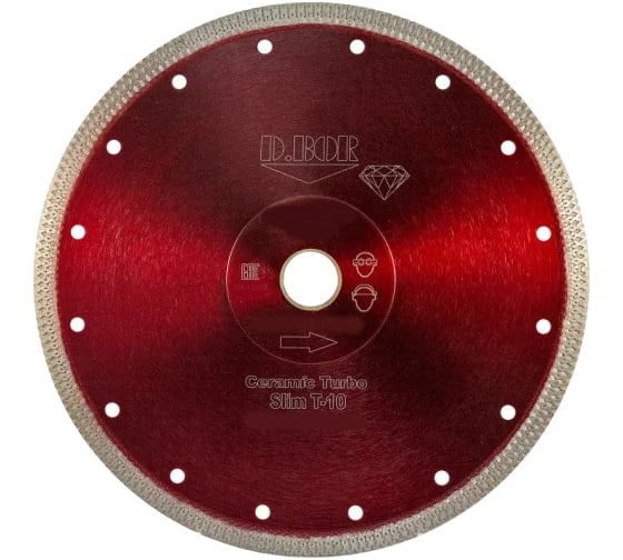 Изображение товара Диск алмазный Ceramic Turbo Slim T-10 (300x2x30/25.4 мм) D.BOR CTS-T-10-0300-030