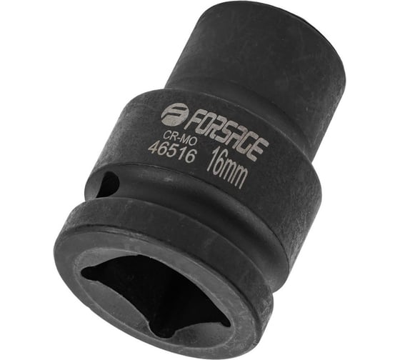 Изображение товара Головка ударная 16 мм, 3/4"DR, 6 гр. Forsage F-46516(57134)