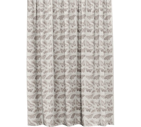 Изображение товара Штора Guten Morgen на шторной ленте, рогожка, Бабочки 145x270 см Шшл-Баб-145-270