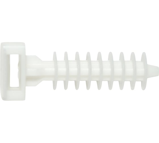 Изображение товара Дюбель нейлоновый ЕВРОПАРТНЕР pdr для крепления стяжек, белое, конт. 100 шт. 87121