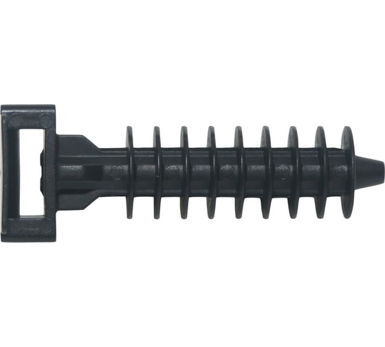 Изображение товара Дюбель нейлоновый ЕВРОПАРТНЕР pdr для крепления стяжек, черное атмосферостойкое, 100 шт. 87122