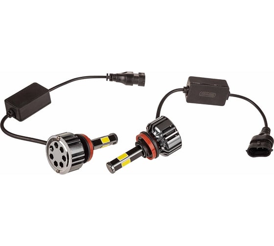 Изображение товара Автолампа-LED SKYWAY аналог ксенона, H11, ПРОТОН (4А), 12/24 V, 25 W, 6000 K, 2500 Lm, 1-контролер, комплект 2 шт, вентилятор+контроллер S08701037