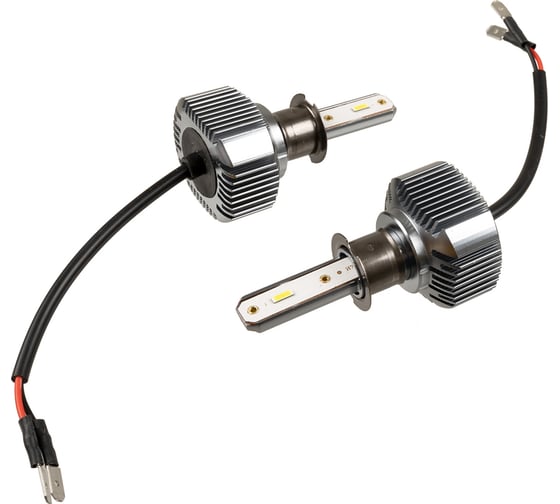 Изображение товара Автолампа-LED SKYWAY аналог ксенона, H3, ФОТОН (V2), 12/24 V, 18 W, 6000 K, 4000 Lm, 1-контролер, комплект 2 шт, радиатор S08701045